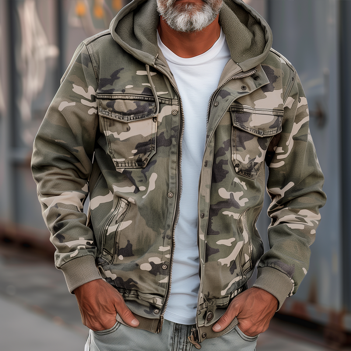 THE RYKER | Jacket with Camouflage Pattern