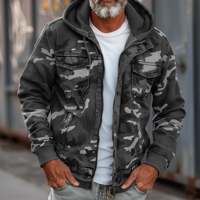 THE RYKER | Jacket with Camouflage Pattern