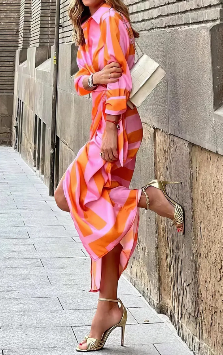 Vlorii™ | Wrap Dress with Print