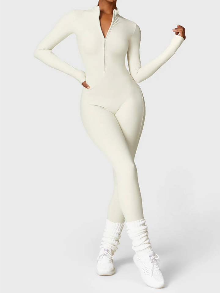 Vlorii™  Long Sleeve Fleece Jumpsuit
