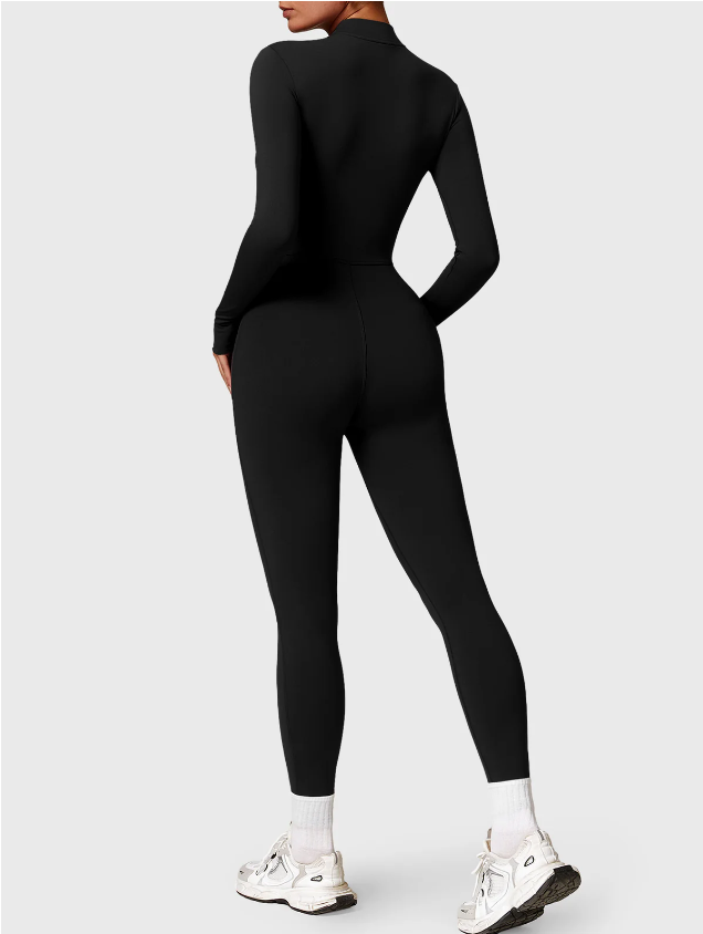 Vlorii™  Long Sleeve Fleece Jumpsuit