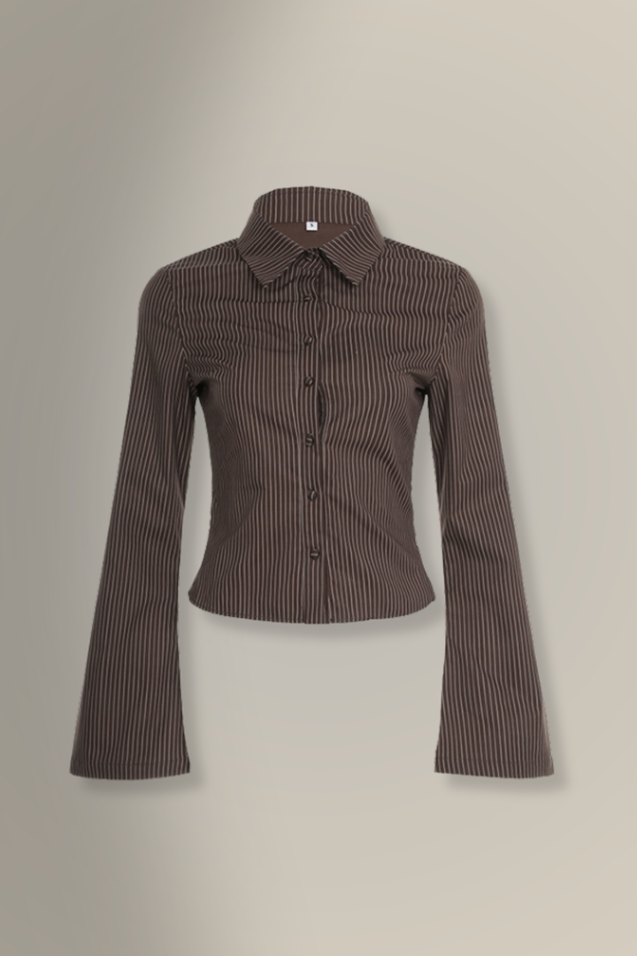Vlorii™ – Retro Style Top with Button Placket