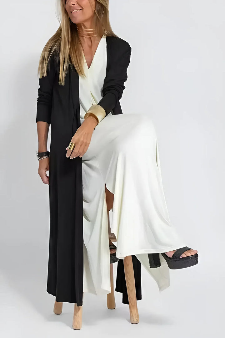 MONROE - Elegant Long Dress + Matching Cardigan FREE GIFT - YOUR ESSENCE