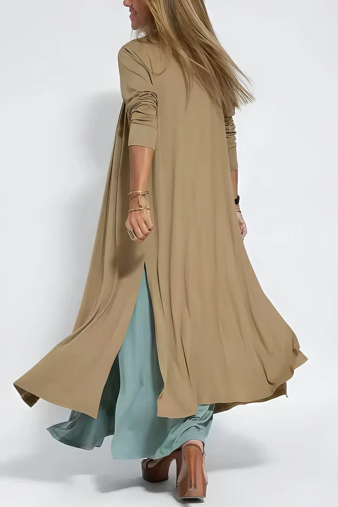 MONROE - Elegant Long Dress + Matching Cardigan FREE GIFT - YOUR ESSENCE
