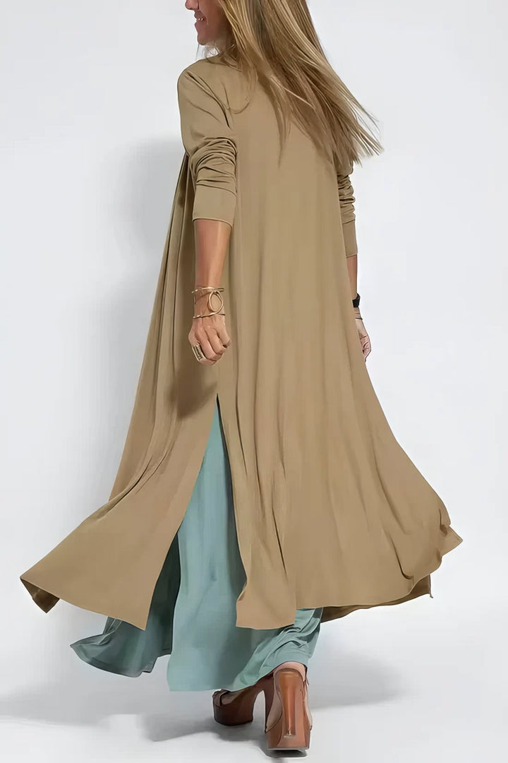 MONROE - Elegant Long Dress + Matching Cardigan FREE GIFT - YOUR ESSENCE